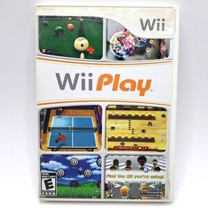 Wii Play Nintendo Video Game Disc Instruction Booklet Complete Tested Working